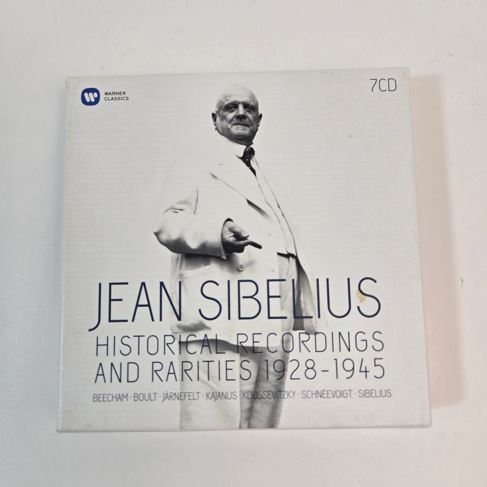 Jean Sibelius Historical Recordings & Rarities 1928-1945 7 CD Box Warner Cl. VG+